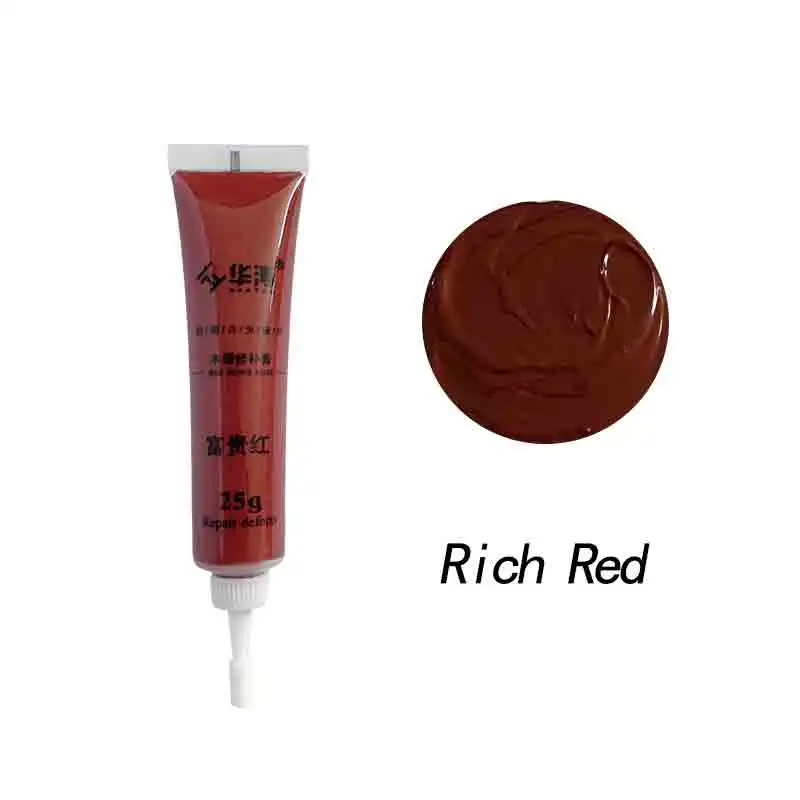 Fugui red Water based wood veneer damage repair paint floor gap filling paste furniture repair paste
Fugui red Water based wood veneer damage repair paint floor gap filling paste furniture repair paste