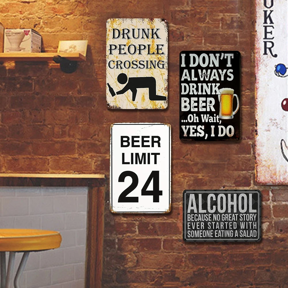 4 шт. винтажная металлическая жестяная вывеска с алкоголем 2D металлический настенный художественный постер домашний декор 30x40 см
4 шт. винтажная металлическая жестяная вывеска с алкоголем 2D металлический настенный художественный постер домашний декор 30x40 см