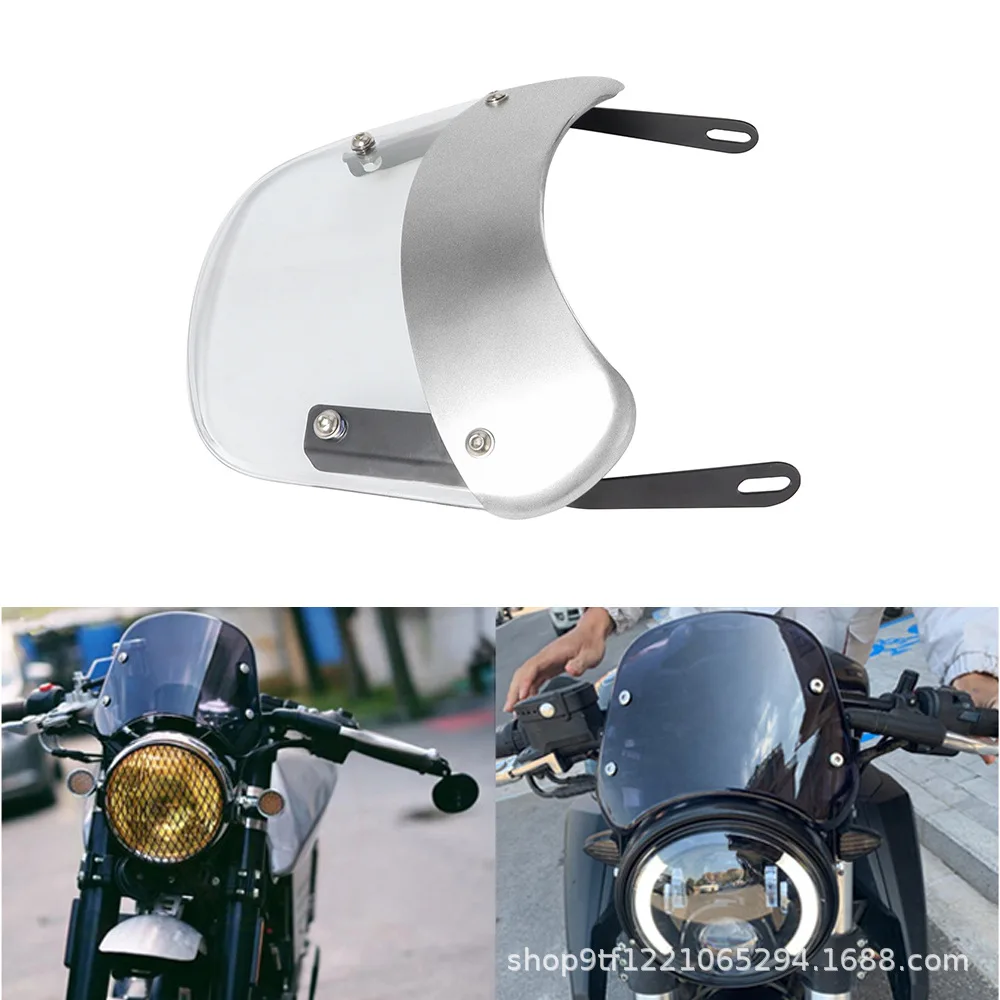 Motorcycle Windshield Wind Deflector Windscreen Universal for Harley Honda Yamaha Kawasaki Suzuki
Motorcycle Windshield Wind Deflector Windscreen Universal for Harley Honda Yamaha Kawasaki Suzuki