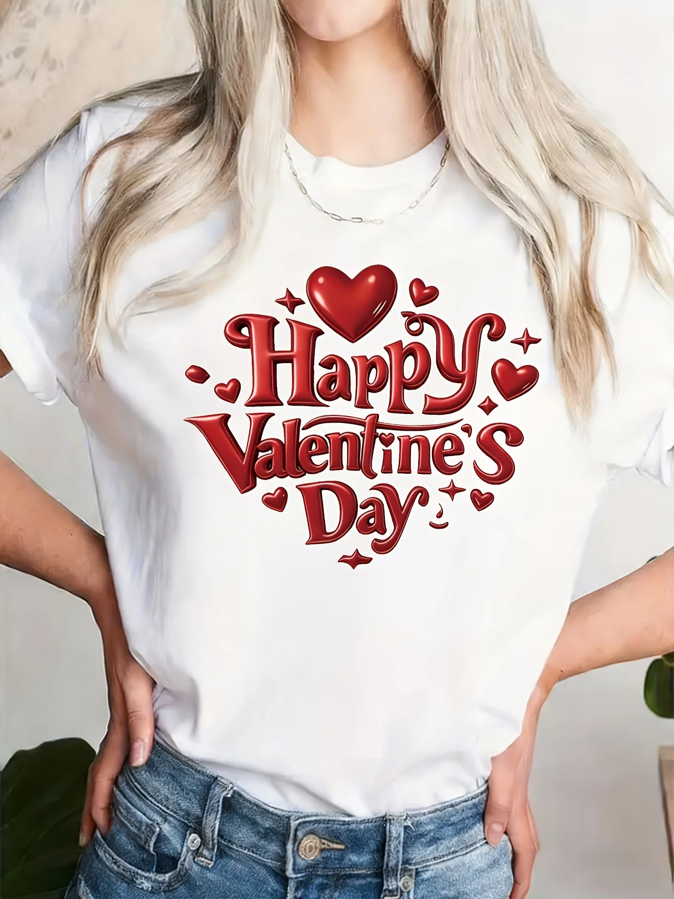 Men's and Women's Large Size T-shirt Valentine's Day Romantic Print Short Sleeve Loose Casual Soft Comfortable Breathable
Men's and Women's Large Size T-shirt Valentine's Day Romantic Print Short Sleeve Loose Casual Soft Comfortable Breathable