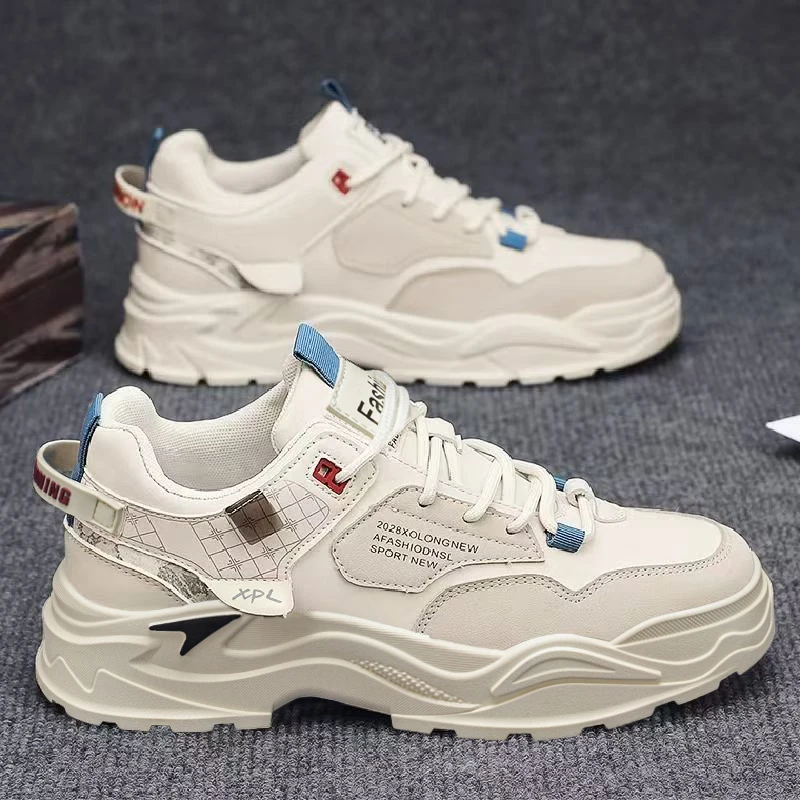 Men's Casual Work Shoes Spring Season All-Match Leather Surface Waterproof Sports Heightening White Trendy Shoes
Men's Casual Work Shoes Spring Season All-Match Leather Surface Waterproof Sports Heightening White Trendy Shoes