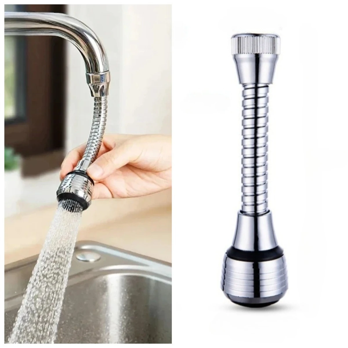 360° Rotating Kitchen Faucet Sprayer Water Saving Device Stainless Steel Splash Filter Nozzle Extender Tap Head
360° Rotating Kitchen Faucet Sprayer Water Saving Device Stainless Steel Splash Filter Nozzle Extender Tap Head