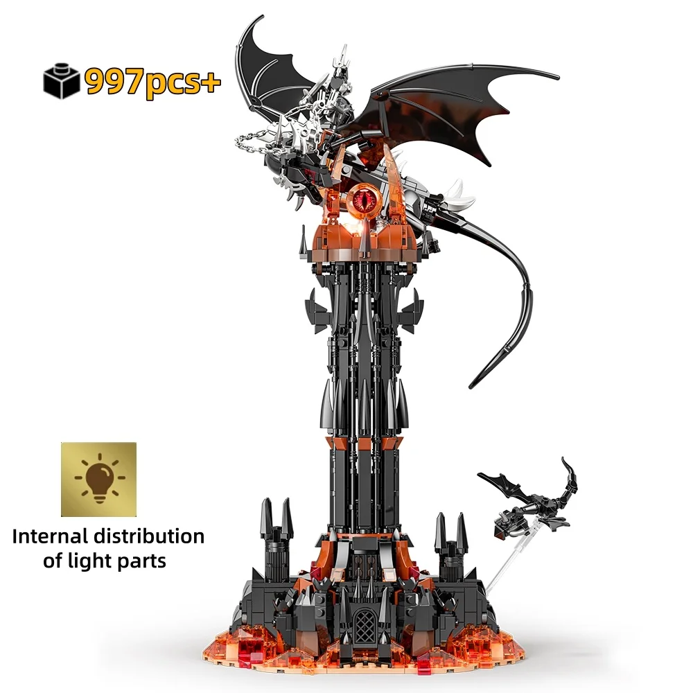 997pcs Creative Movie Rings Model Magic Tower Building Blocks Creative DIY tabletop decorations Assemble Toys birthday Gift Kid
997pcs Creative Movie Rings Model Magic Tower Building Blocks Creative DIY tabletop decorations Assemble Toys birthday Gift Kid