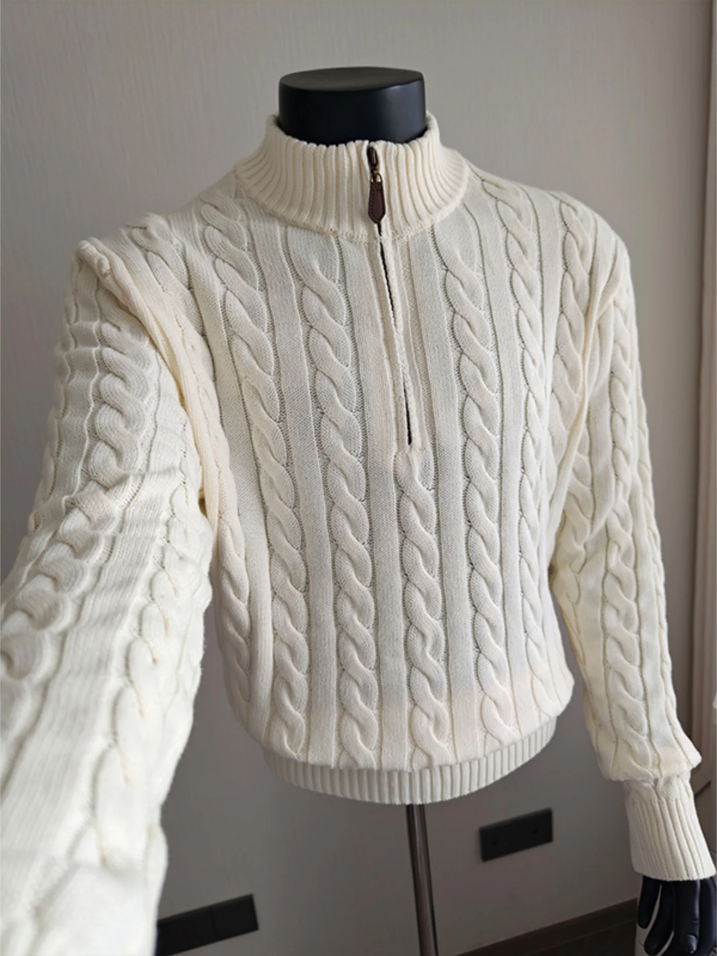 Men's Knitted Loose Fit Sweater f Zipper Stand Collar Pattern Autumn Winter Casual Sle Comfortable Soft Cotton
Men's Knitted Loose Fit Sweater f Zipper Stand Collar Pattern Autumn Winter Casual Sle Comfortable Soft Cotton