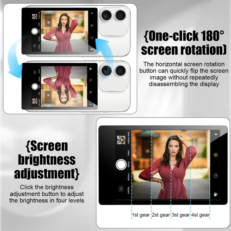 new Wireless Vlog Mobile magnetic selfie screen using phone rear camera for Selfie Vlog or Live Stream Compatible
new Wireless Vlog Mobile magnetic selfie screen using phone rear camera for Selfie Vlog or Live Stream Compatible