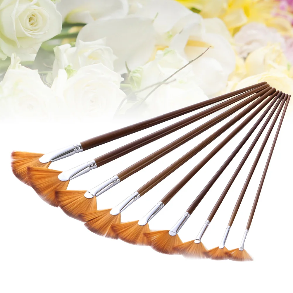 9pcs Double Color Nylon Painting Brushes Fan Shaped Brush Set For Artists Beginners Professionals Art Supplies Tools
9pcs Double Color Nylon Painting Brushes Fan Shaped Brush Set For Artists Beginners Professionals Art Supplies Tools