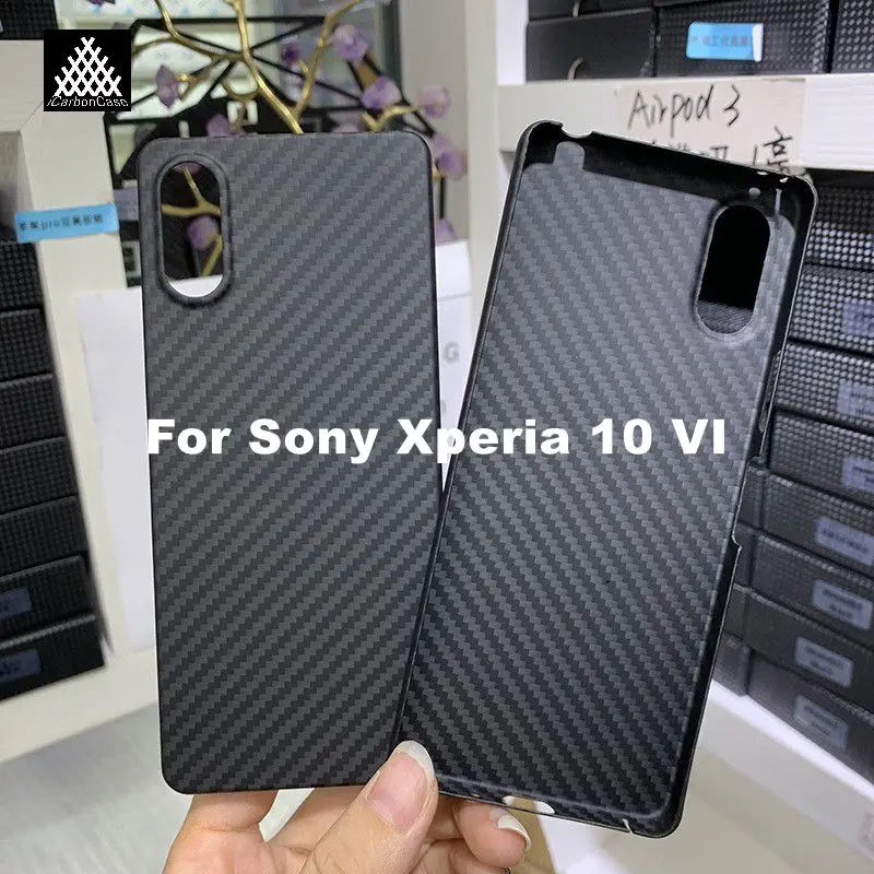 Matte Black Real Aramid Fiber Case for Sony Xperia 10 VI Super Light Thin Slim Carbon Fiber Protective Back Phone Cover
Matte Black Real Aramid Fiber Case for Sony Xperia 10 VI Super Light Thin Slim Carbon Fiber Protective Back Phone Cover