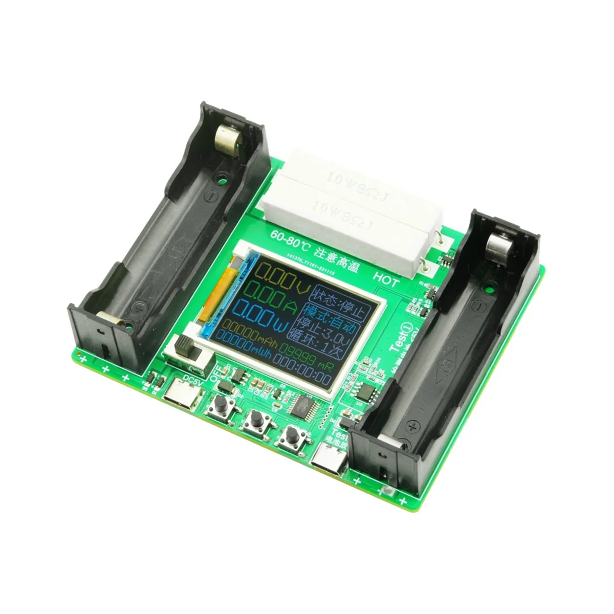 18650 Lithium Battery Capacity Tester Module MAh MWh Type C Digital Battery Power Detector Module Tester
18650 Lithium Battery Capacity Tester Module MAh MWh Type C Digital Battery Power Detector Module Tester