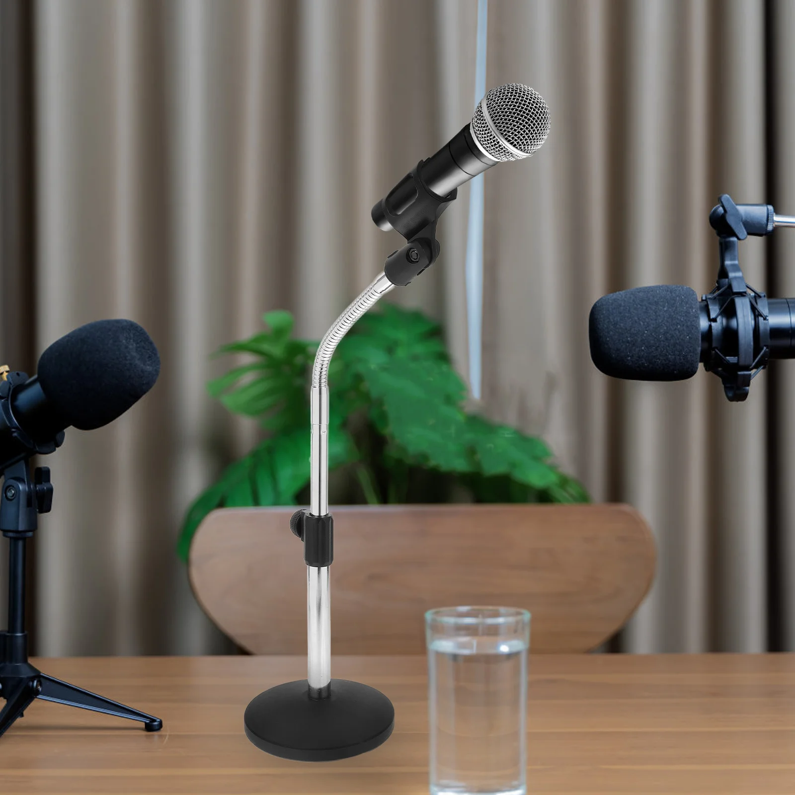 Adjustable Microphone Stand Stable Weighted Base for Meetings Live Broadcasts Desktop Mic Stand Mic Holder Microphone Accessory
Adjustable Microphone Stand Stable Weighted Base for Meetings Live Broadcasts Desktop Mic Stand Mic Holder Microphone Accessory