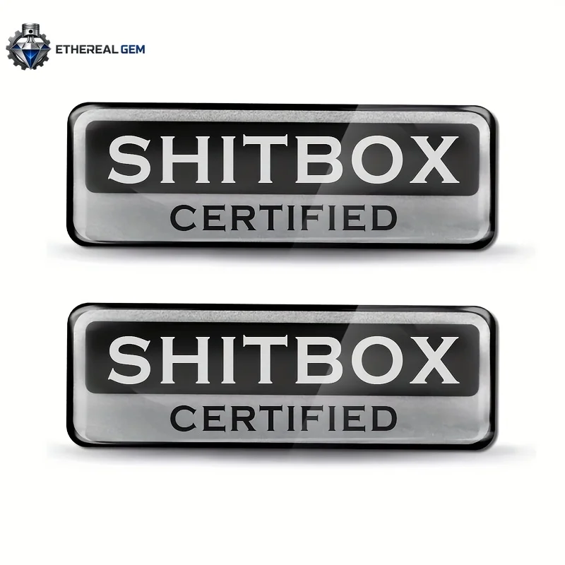 2026 new2pcs SHITBOX Edition Sticker Emblem Badge Limited Edition Decoration Car Accessories Italian for Motorcycle Motobike Car Bike Truck Skateboard
2026 new2pcs SHITBOX Edition Sticker Emblem Badge Limited Edition Decoration Car Accessories Italian for Motorcycle Motobike Car Bike Truck Skateboard