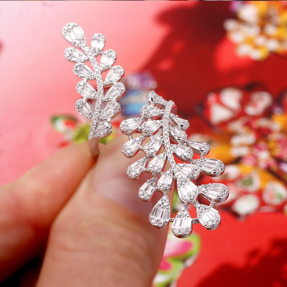 BrideTalk Hot Selling New Fashion Leaf Shape Flower Open Ring Women's Wedding Engagement Holiday Jewelry 2022
BrideTalk Hot Selling New Fashion Leaf Shape Flower Open Ring Women's Wedding Engagement Holiday Jewelry 2022