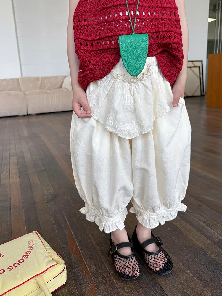 2025 Summer New Girls Cute Lace Trousers Cotton Children Mosquito Resistant Pants Baby Girls Loose Casual Pants Kids Clothes
2025 Summer New Girls Cute Lace Trousers Cotton Children Mosquito Resistant Pants Baby Girls Loose Casual Pants Kids Clothes