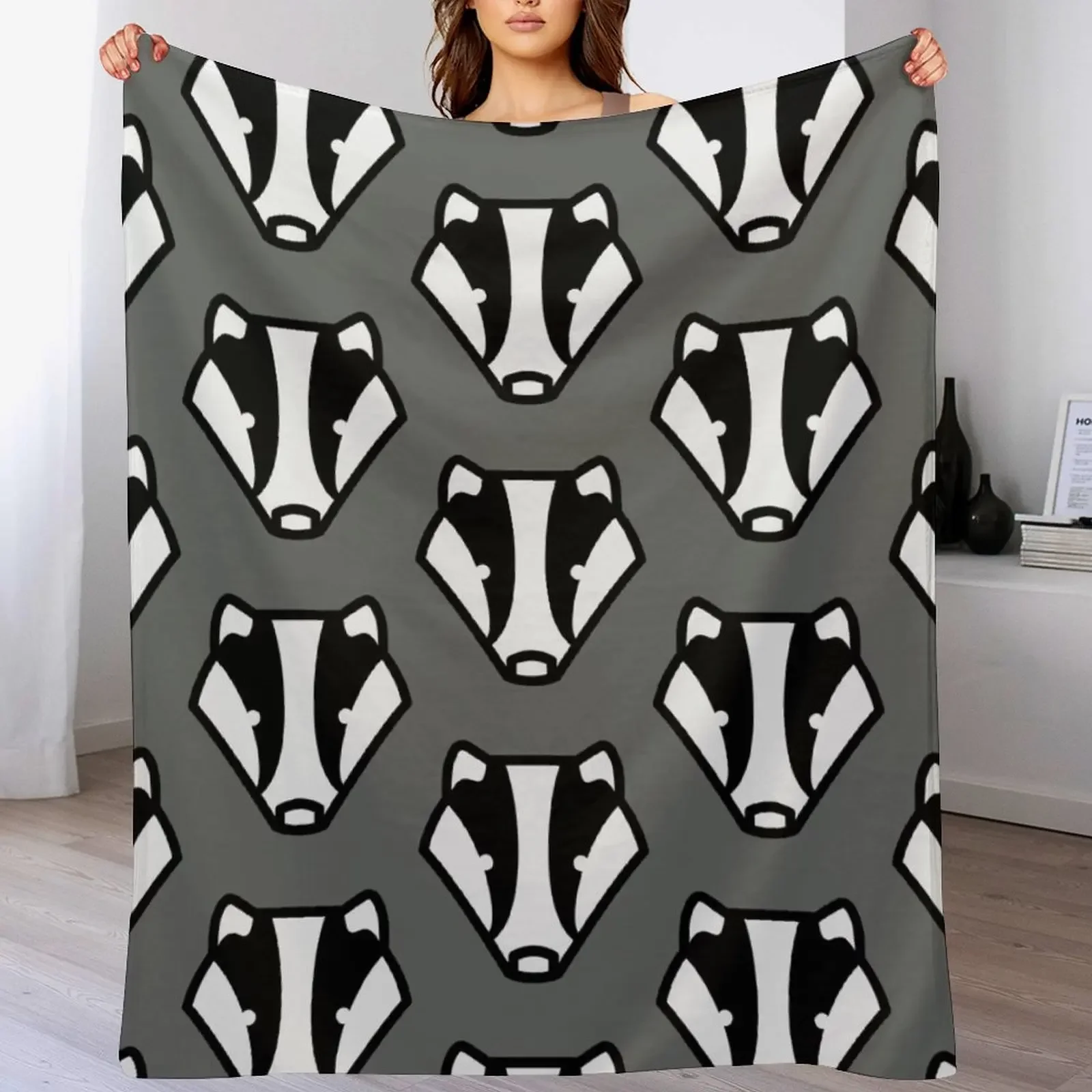 Badger badger badger grey and black design Throw Blanket Stylish Decor Blanket Gift for Friends Roommate
Badger badger badger grey and black design Throw Blanket Stylish Decor Blanket Gift for Friends Roommate