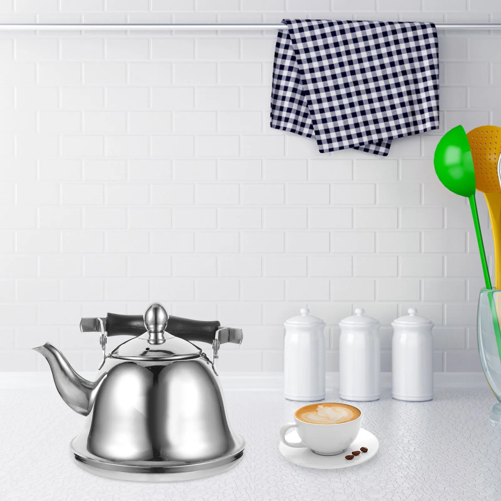1Pcs Stainless Steel Kettle Sturdy Filtered Water Container Suitable for Tea Making Wear Resistant Rust 
1Pcs Stainless Steel Kettle Sturdy Filtered Water Container Suitable for Tea Making Wear Resistant Rust