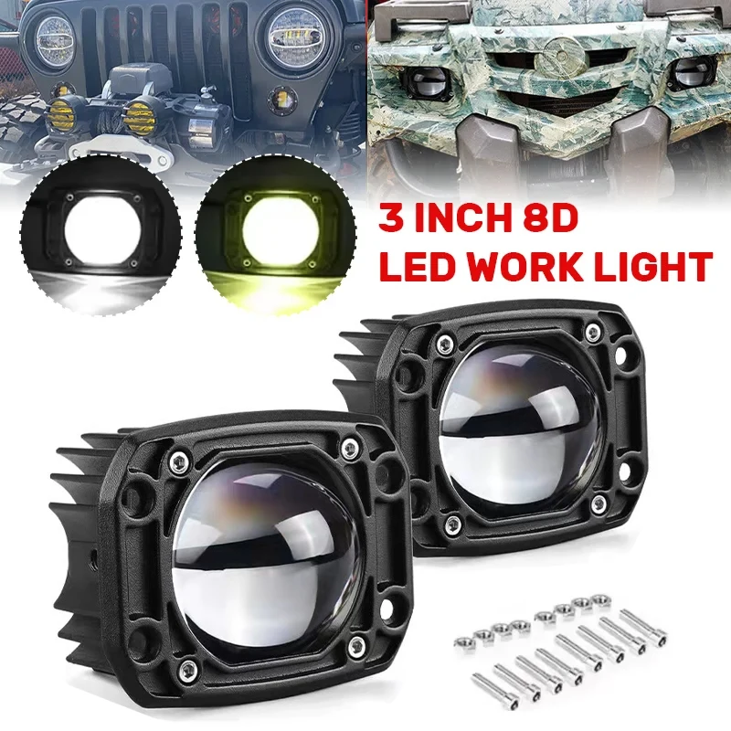 3 Inch Led Work Spotlights 24V 12V Car DRL Lights LED 6000K/3500K Fog Lens Motorcycle Spotlight For Jeep Wrangler 4x4 Off Road
3 Inch Led Work Spotlights 24V 12V Car DRL Lights LED 6000K/3500K Fog Lens Motorcycle Spotlight For Jeep Wrangler 4x4 Off Road