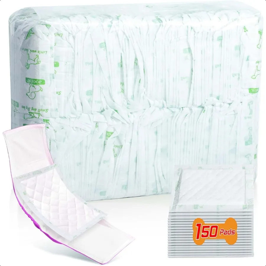 Dog Diaper Liners for Male and Female Dogs 150ct er Absorbent Dog Diapers Booster Pads fit Most Pet Belly Bands and Wraps Long
Dog Diaper Liners for Male and Female Dogs 150ct er Absorbent Dog Diapers Booster Pads fit Most Pet Belly Bands and Wraps Long