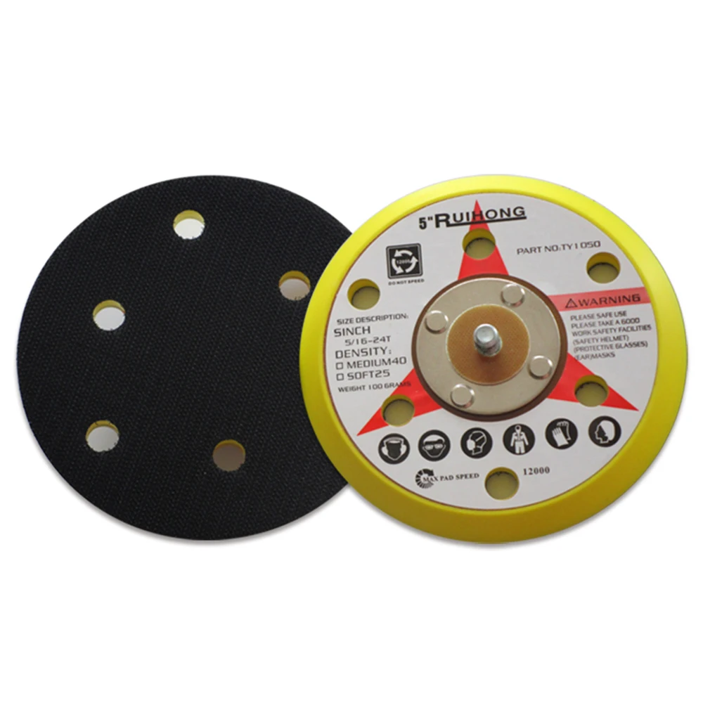 Sander Sanding Disc Tools Workshop 5 inch 6-Holes Backing Flocking Grinding M8 Thread Parts Round Polyurethane
Sander Sanding Disc Tools Workshop 5 inch 6-Holes Backing Flocking Grinding M8 Thread Parts Round Polyurethane