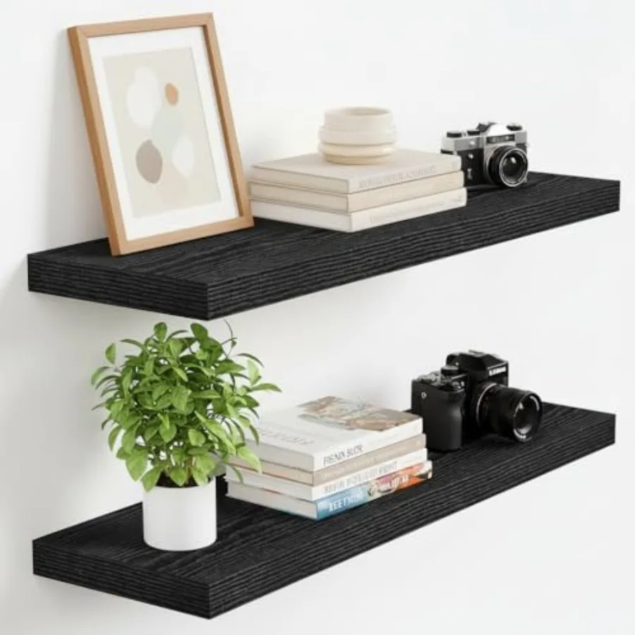 Floating Shelves 24 Inch, Black Wall Shelves Over Toilet with Invisible Brackets for Bathroom Living Room Kitchen Bedroom Offic
Floating Shelves 24 Inch, Black Wall Shelves Over Toilet with Invisible Brackets for Bathroom Living Room Kitchen Bedroom Offic