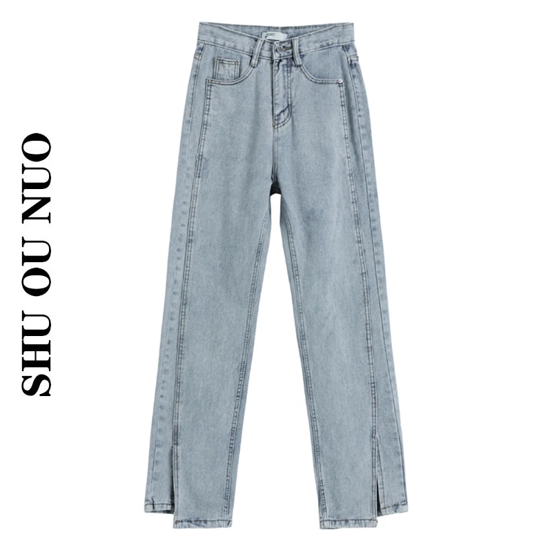 plus Size Women's High Waist Straight Leg Jeans Spring Autumn New Style Small Size Open Split Wide Leg Long Trousers Trendy
plus Size Women's High Waist Straight Leg Jeans Spring Autumn New Style Small Size Open Split Wide Leg Long Trousers Trendy