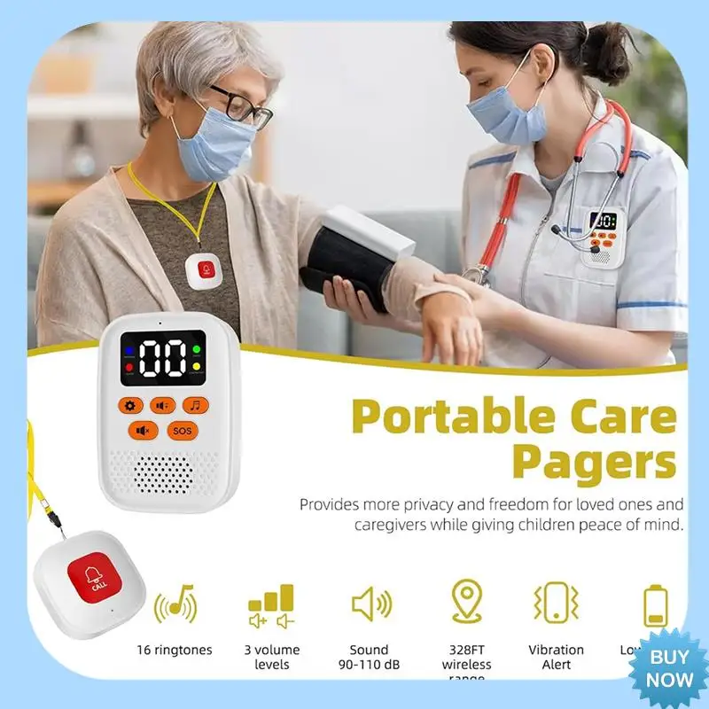 A47Z Wireless Caregiver Call Button SOS Emergency Monitor With Vibration, Personal Caregiver Pager For Elderly Care
A47Z Wireless Caregiver Call Button SOS Emergency Monitor With Vibration, Personal Caregiver Pager For Elderly Care