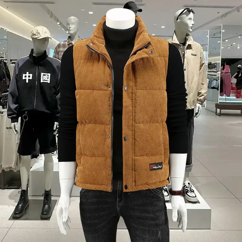 Autumn and Winter Casual Warm Horse Clip Corduroy Thickened Cotton Vest Men's Vest Young Turtleneck Windproof Thick Jacket
Autumn and Winter Casual Warm Horse Clip Corduroy Thickened Cotton Vest Men's Vest Young Turtleneck Windproof Thick Jacket