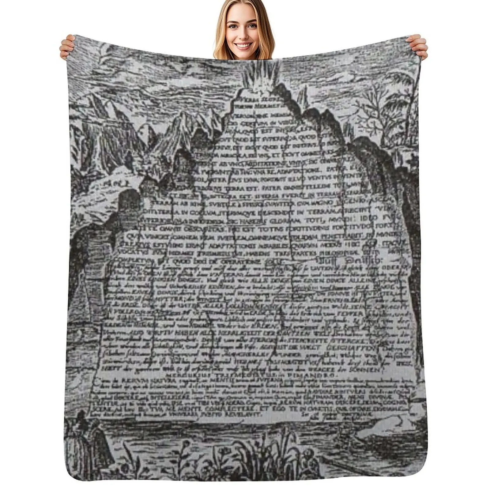 Emerald Tablet Throw Blanket Portable Lightweight Blanket for Travel Camping
Emerald Tablet Throw Blanket Portable Lightweight Blanket for Travel Camping