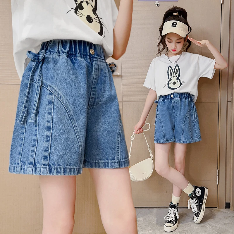 Kids Child Summer Denim Shorts with Bow For Girls Elegant Mini Jeans Shorts For Age 5 6 7 8 9 10 11 12 13 14 Years Teenager kids
Kids Child Summer Denim Shorts with Bow For Girls Elegant Mini Jeans Shorts For Age 5 6 7 8 9 10 11 12 13 14 Years Teenager kids