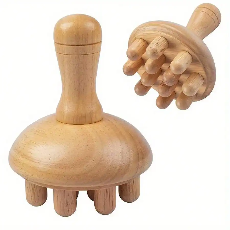 Wooden Mushroom Massager Manual Wood Massage Tool, Wood Mushroom Massage Tools Muscle Tension Local Fat Gua For Full Body Use
Wooden Mushroom Massager Manual Wood Massage Tool, Wood Mushroom Massage Tools Muscle Tension Local Fat Gua For Full Body Use