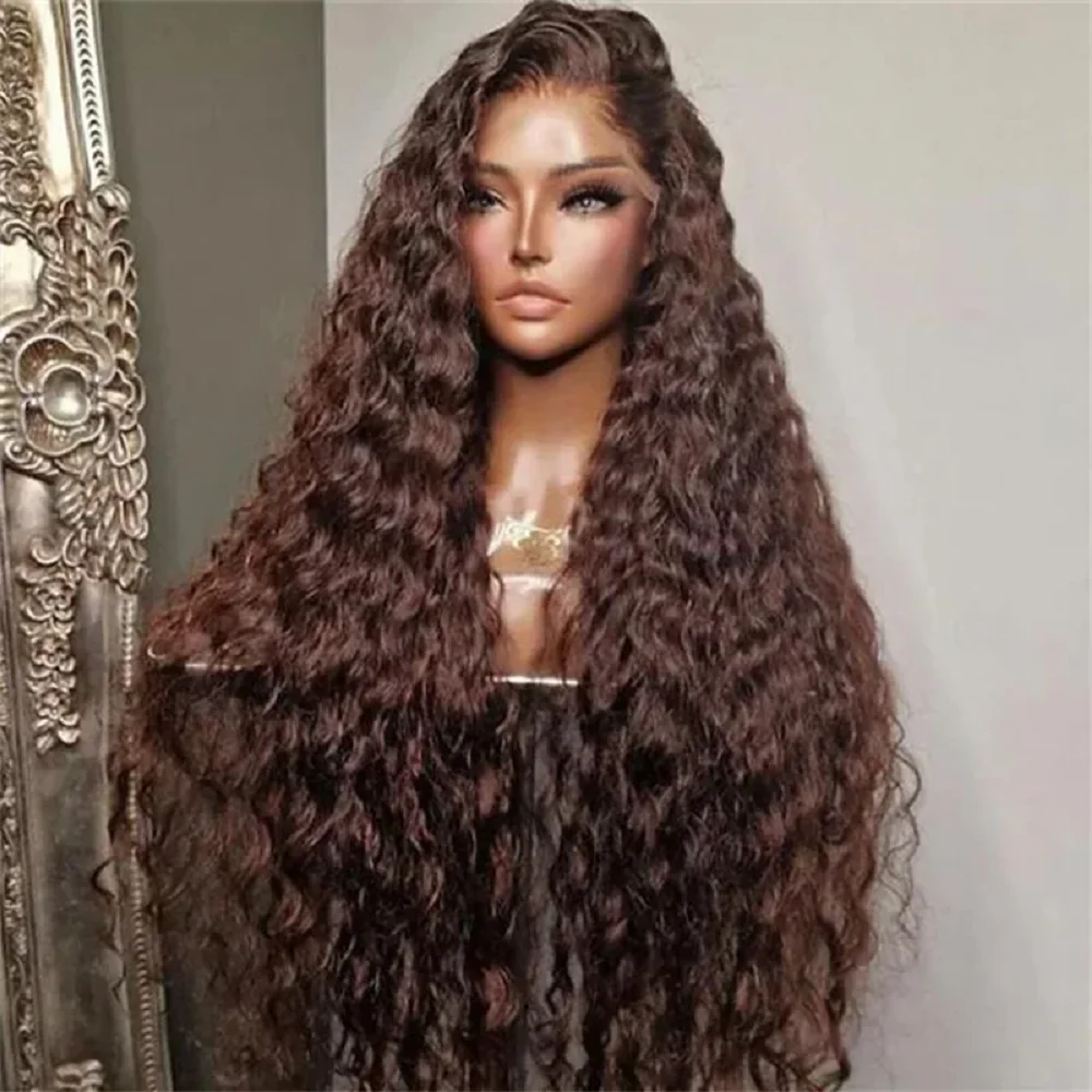 26inch Soft Glueless 180Density Brown Long Kinky Curly Deep Lace Front Wig For Women With Baby Hair Preplucked Daily
26inch Soft Glueless 180Density Brown Long Kinky Curly Deep Lace Front Wig For Women With Baby Hair Preplucked Daily
