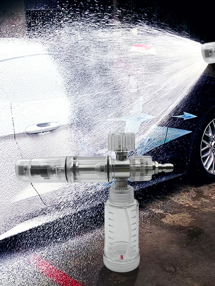 4500PSI Pressure Washer Gun Foam Spray Pot Car Wash Accessories 100ml Soap Foam Spray Bottle with 1/4 Inch Quick Connector
4500PSI Pressure Washer Gun Foam Spray Pot Car Wash Accessories 100ml Soap Foam Spray Bottle with 1/4 Inch Quick Connector