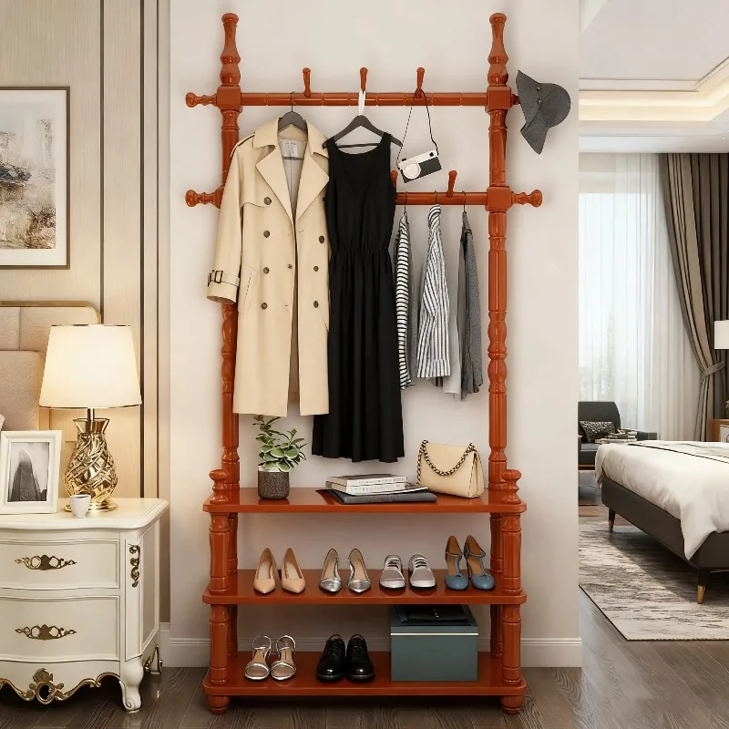 Modern Solid Wood Coat Rack: Floor Standing Organizer for Bedroom, Entryway - Multifunctional Hanger with Storage Shelf
Modern Solid Wood Coat Rack: Floor Standing Organizer for Bedroom, Entryway - Multifunctional Hanger with Storage Shelf