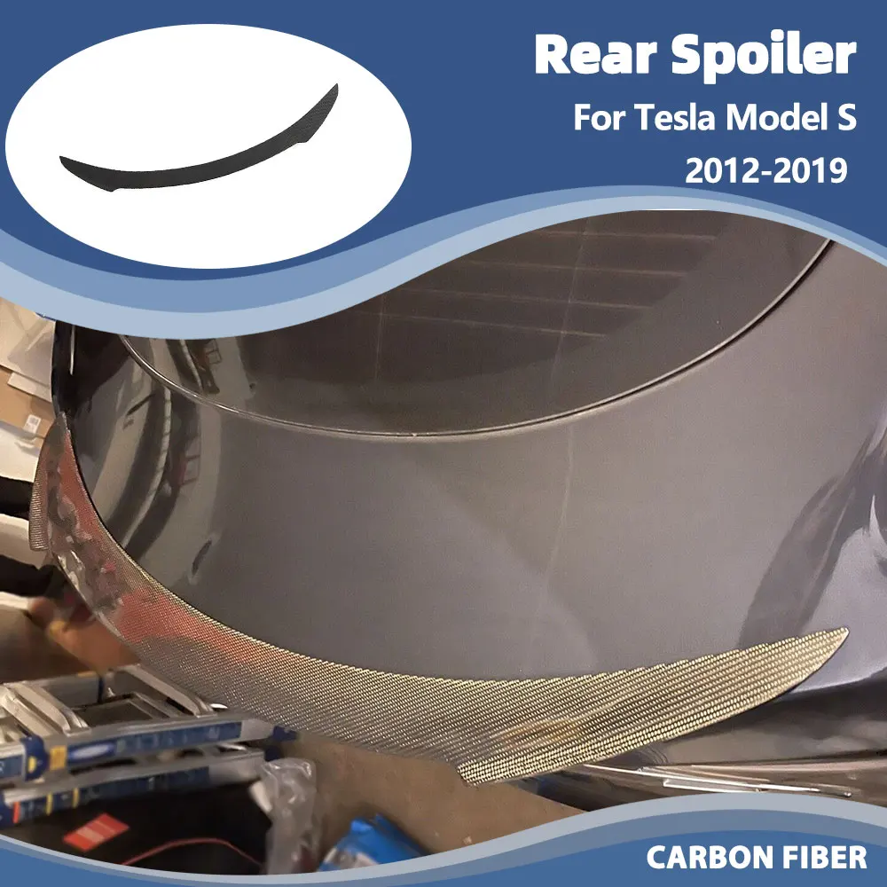 Задний спойлер автомобиля, крыло для Tesla Model S Sedan 4-Door 2012-2019, гоночный задний багажник из углеродного волокна, спойлер для губ багажника
Задний спойлер автомобиля, крыло для Tesla Model S Sedan 4-Door 2012-2019, гоночный задний багажник из углеродного волокна, спойлер для губ багажника