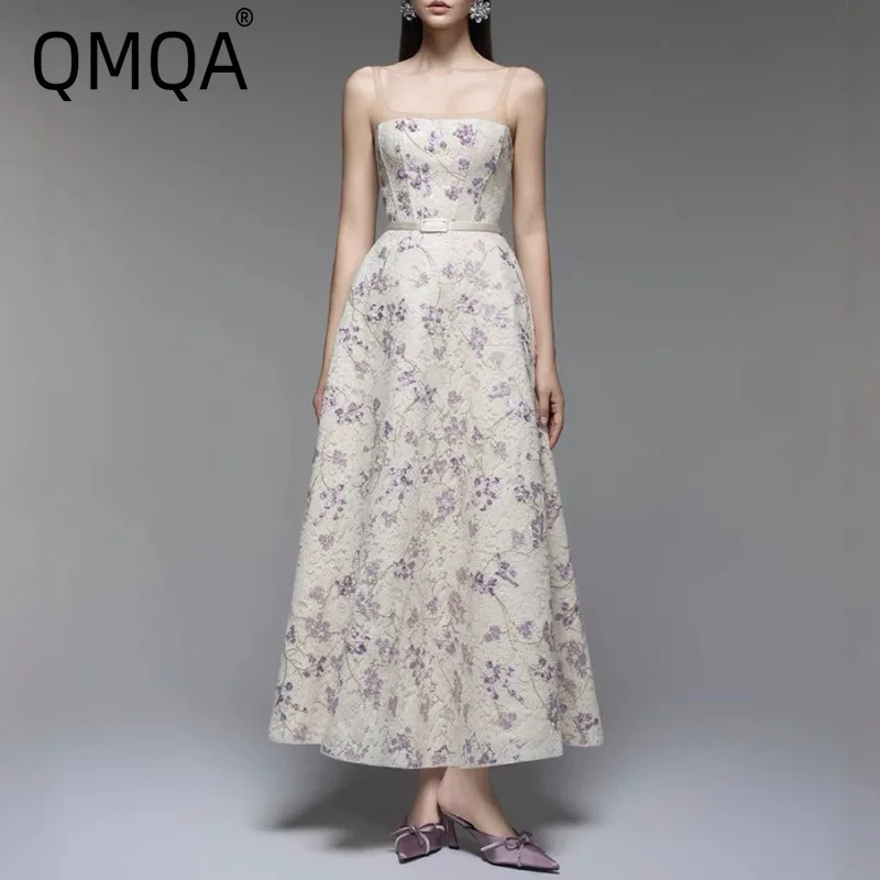 QMQA модные женские элегантные платья с принтом, высокая талия, без рукавов, нишевое платье-бретелька с цветочным принтом, весна 2021, женское QM82
QMQA модные женские элегантные платья с принтом, высокая талия, без рукавов, нишевое платье-бретелька с цветочным принтом, весна 2021, женское QM82