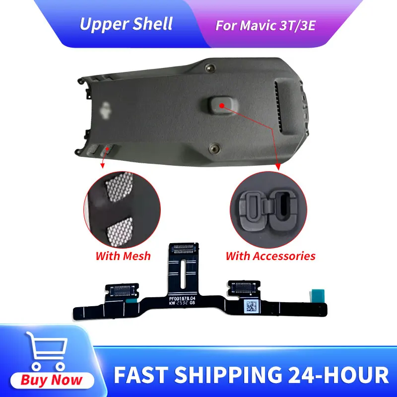 Premium Robust Upper Shell with Flex Cable Ribbon for Mavic 3T/3E Top Cover Body Housing Case Replacement Repair Parts Accessory
Premium Robust Upper Shell with Flex Cable Ribbon for Mavic 3T/3E Top Cover Body Housing Case Replacement Repair Parts Accessory