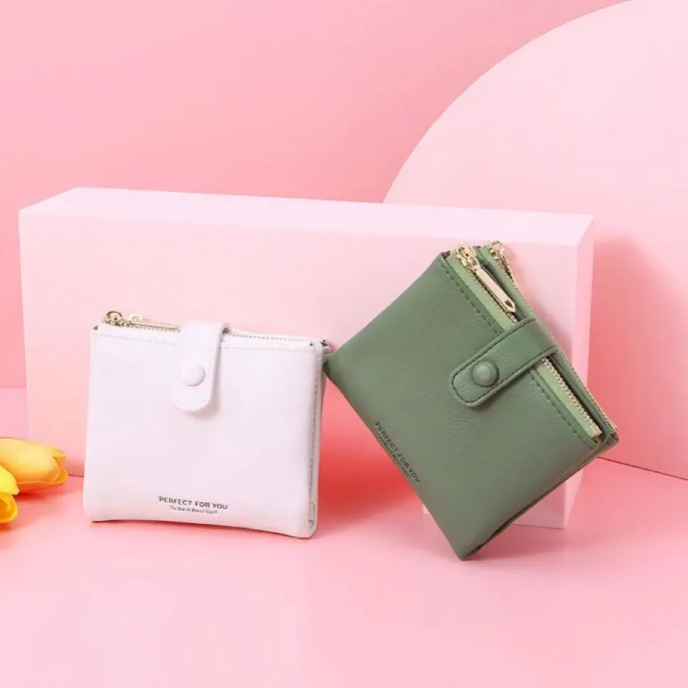 Women's Short Solid Color Double Zipper Buckle Wallet for Women Large Capacity Multi Card Wallet Portable Fashion Coin Purse
Women's Short Solid Color Double Zipper Buckle Wallet for Women Large Capacity Multi Card Wallet Portable Fashion Coin Purse