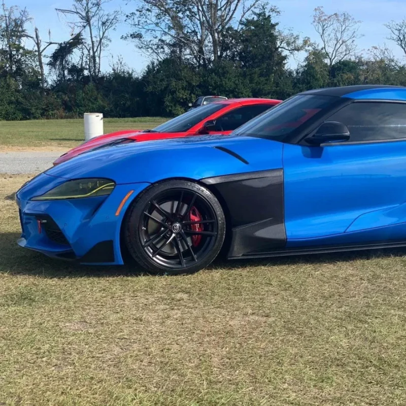 Suitable for Toyota Supra A90 A91 Modified Carbon Fiber Bull Demon EVS Style Fender Mudguard 2019
Suitable for Toyota Supra A90 A91 Modified Carbon Fiber Bull Demon EVS Style Fender Mudguard 2019