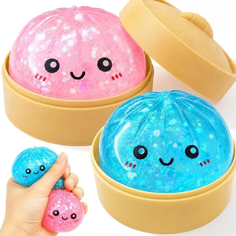 Mini Glitter Dumpling Squishy with Box Dumplings Sensory Steamer Soft TPR Dough Ball for Decompression Fidget Toy Stress Relief
Mini Glitter Dumpling Squishy with Box Dumplings Sensory Steamer Soft TPR Dough Ball for Decompression Fidget Toy Stress Relief