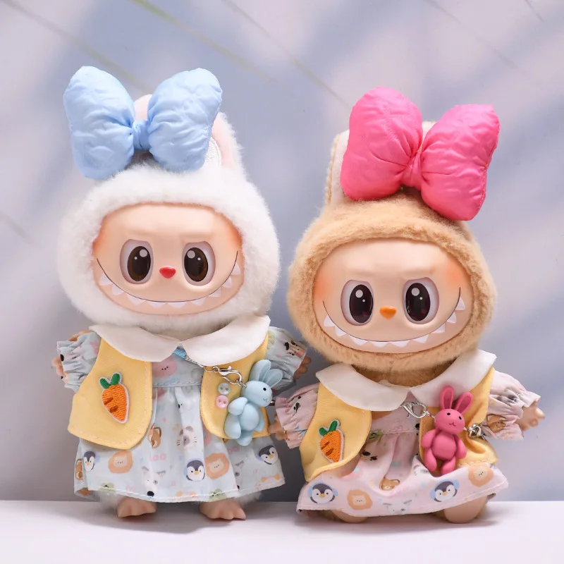 Labubu Doll Clothes Bow-Adorned Animal Print Dress Set with Rabbit Charm 17cm Plush Doll'S Clothes Labubu I II III Accessories
Labubu Doll Clothes Bow-Adorned Animal Print Dress Set with Rabbit Charm 17cm Plush Doll'S Clothes Labubu I II III Accessories
