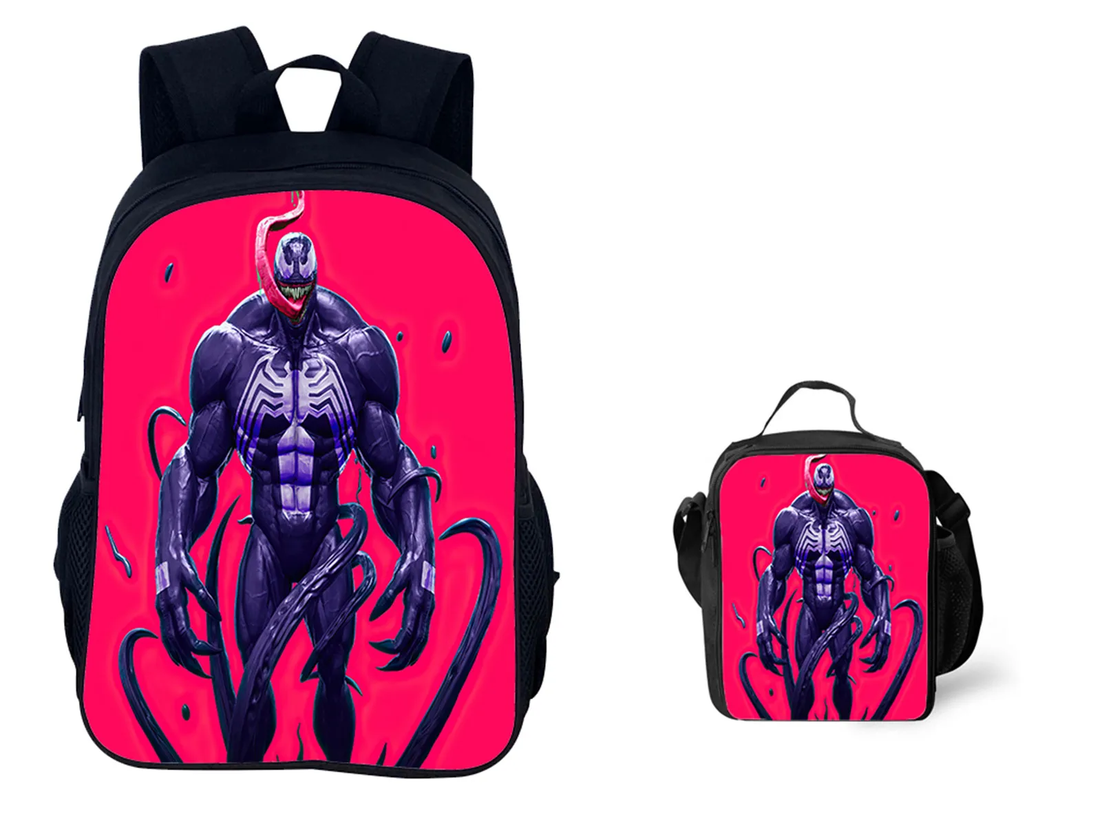 NEW Venom Classic Bookbag,Daily Backpack with Durable Picnic Bag 2Pcs Set-Trendy Student Knapsack for Outdoor
NEW Venom Classic Bookbag,Daily Backpack with Durable Picnic Bag 2Pcs Set-Trendy Student Knapsack for Outdoor