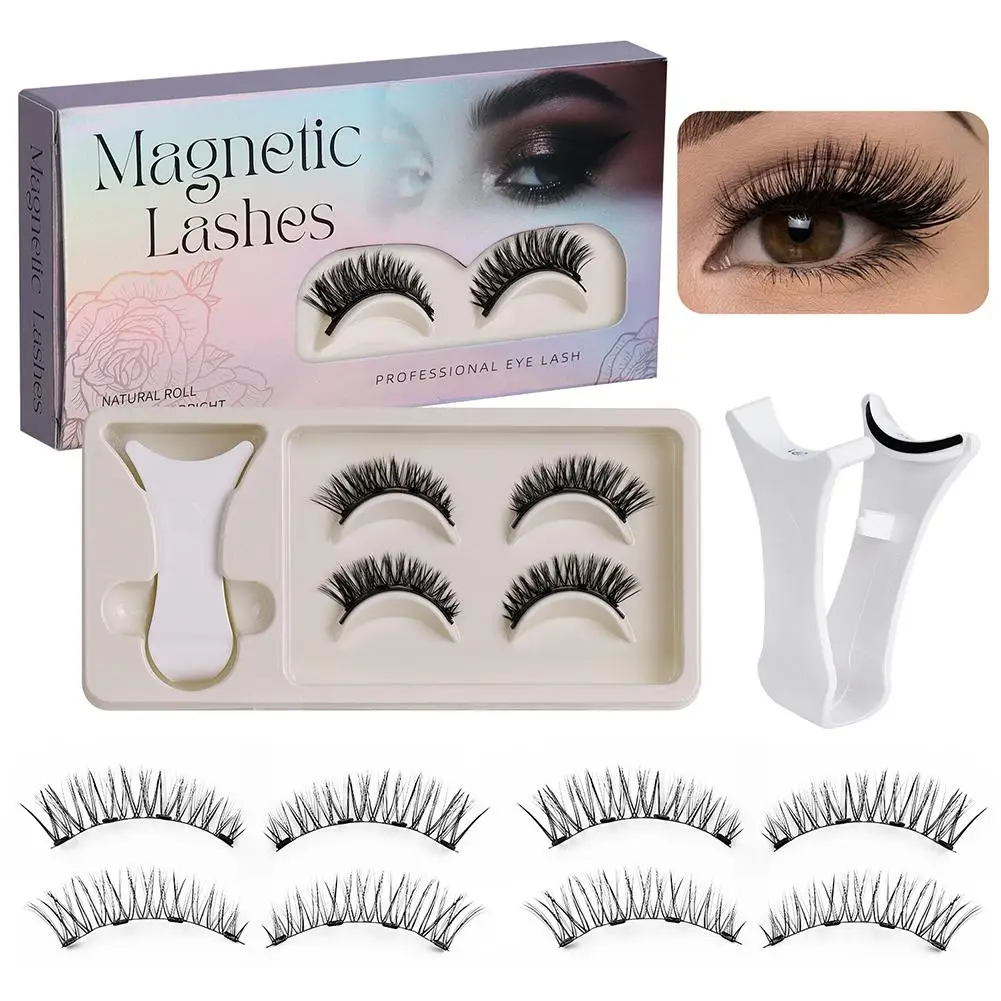 2Pairs Magnetic Eyelashes Kit Glue-free Reusable 3D Handmade Faux Mink Lashes with Tweezers Natural Look Easy Apply Eye Makeup
2Pairs Magnetic Eyelashes Kit Glue-free Reusable 3D Handmade Faux Mink Lashes with Tweezers Natural Look Easy Apply Eye Makeup