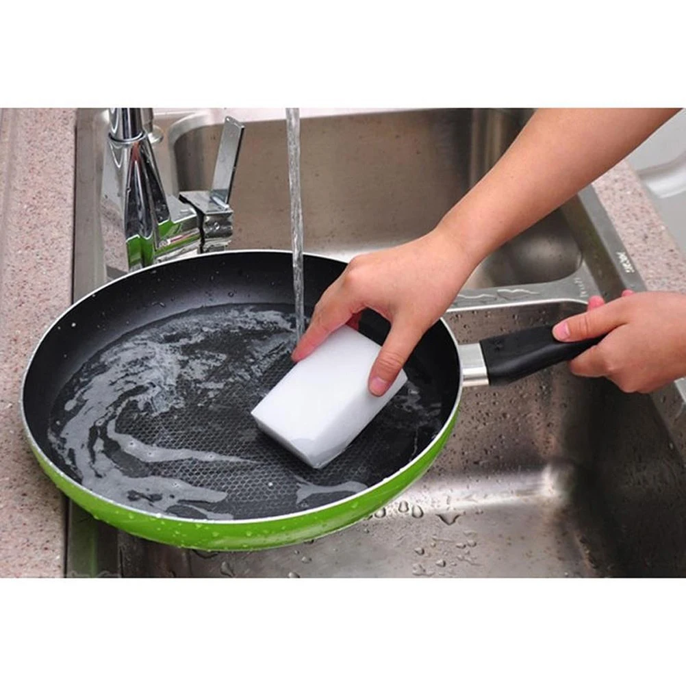 8 Pcs White Kitchen Sponge Scourers 10x6x2cm Durable Cleaning Sponges for Dishes Car Glass Furniture
8 Pcs White Kitchen Sponge Scourers 10x6x2cm Durable Cleaning Sponges for Dishes Car Glass Furniture