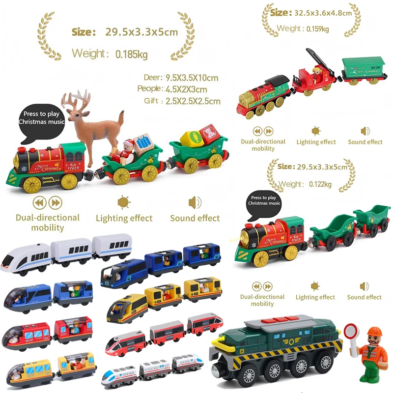 Christmas Theme Wooden Railway Train Locomotive Magnetic Electric Car Train Toy Fit Biro Wooden Diecast Slot Train Track Railway
Christmas Theme Wooden Railway Train Locomotive Magnetic Electric Car Train Toy Fit Biro Wooden Diecast Slot Train Track Railway