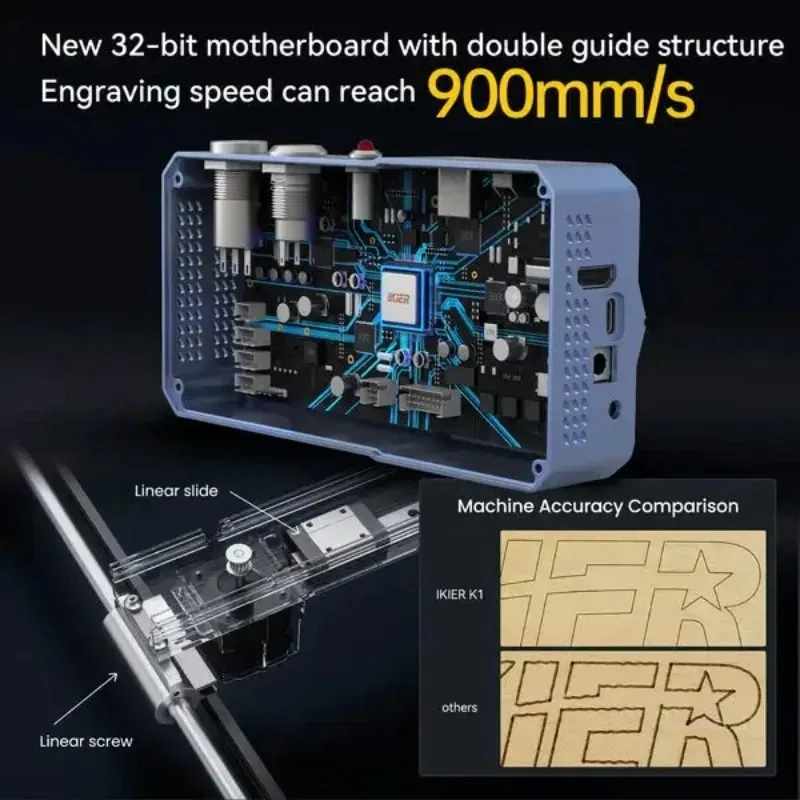 Лазерный гравер K1 Pro Max 48W с поворотным устройством R2 и воздушным насосом, автоматическая машина для лазерной гравировки и маркировки металла и дерева
Лазерный гравер K1 Pro Max 48W с поворотным устройством R2 и воздушным насосом, автоматическая машина для лазерной гравировки и маркировки металла и дерева