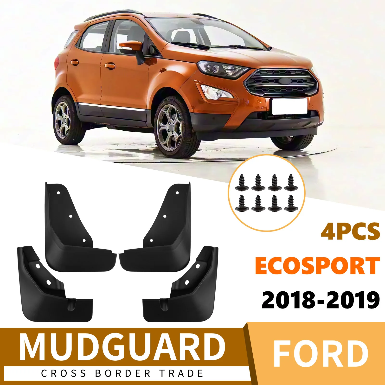 For 2018-2019 Ford Ecosport Front Rear Mud Flaps Mudguards Splash Guards ABS Plastic Accessories
For 2018-2019 Ford Ecosport Front Rear Mud Flaps Mudguards Splash Guards ABS Plastic Accessories