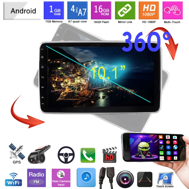 10.1-inch 9011 Navigator Screen: Detachable 360° Rotating Head Single Spindle + USB ADAS DVR
10.1-inch 9011 Navigator Screen: Detachable 360° Rotating Head Single Spindle + USB ADAS DVR