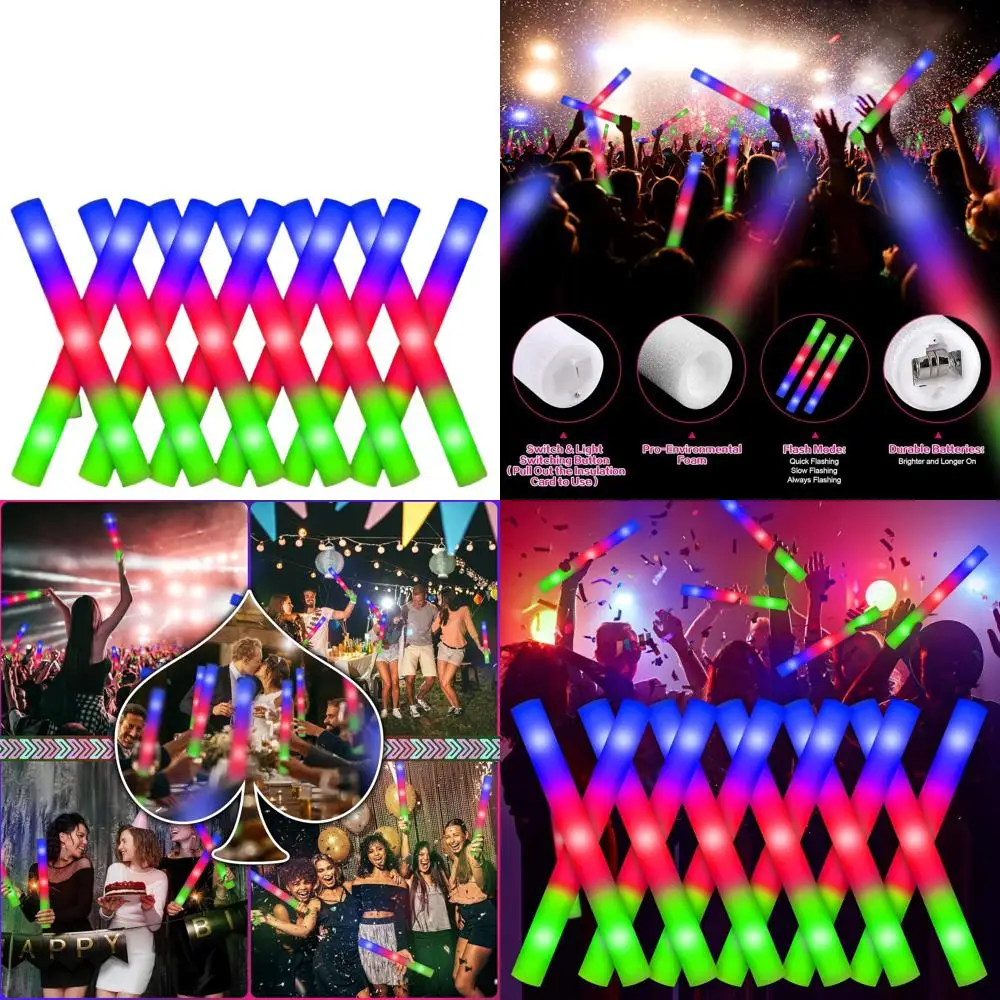 Набор из 110 светящихся LED-палочек, разноцветные, мигающие, идеально подходят для вечеринок, свадеб и праздничных мероприятий
Набор из 110 светящихся LED-палочек, разноцветные, мигающие, идеально подходят для вечеринок, свадеб и праздничных мероприятий