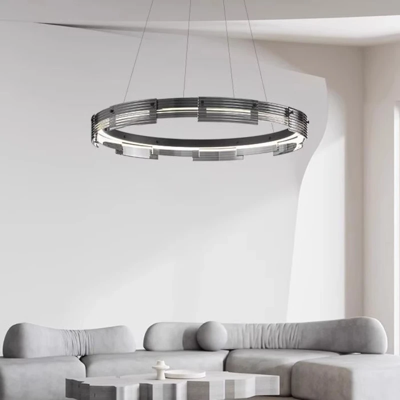 Italian minimalist living room pendant light, modern and high-end creative glass Nordic bedroom lighting fixtures 
Italian minimalist living room pendant light, modern and high-end creative glass Nordic bedroom lighting fixtures