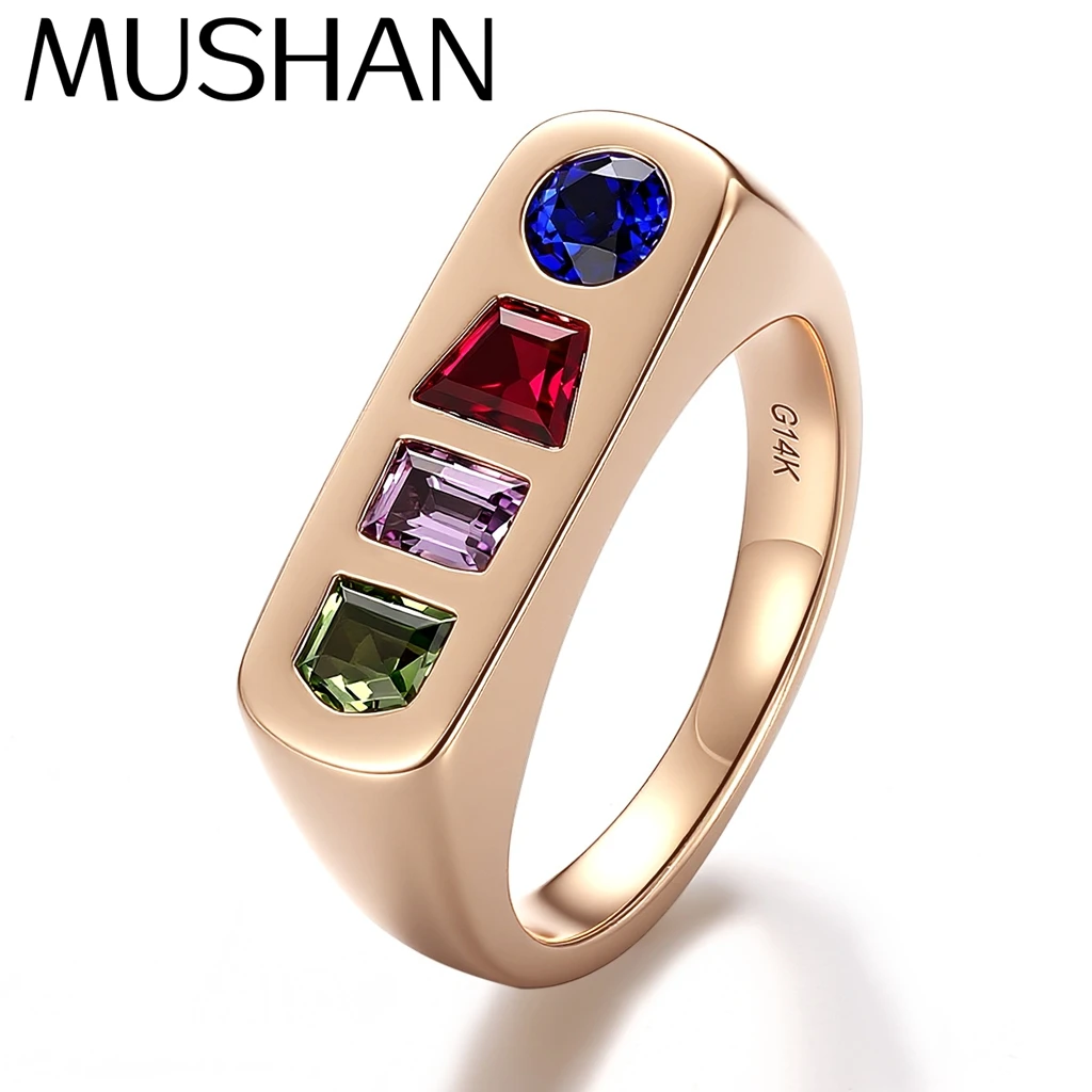 MUSHAN Bespoke Jewelry 14k 18k Gold Ring Band Lab Grown Ruby Sapphire for Women 18K Gold GRC Certificate Rings Fine Jewelry
MUSHAN Bespoke Jewelry 14k 18k Gold Ring Band Lab Grown Ruby Sapphire for Women 18K Gold GRC Certificate Rings Fine Jewelry