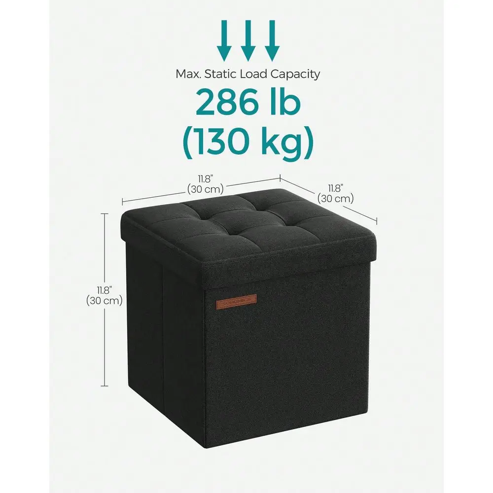 Storage Ottoman, Foldable Small Ottoman Foot Rest, 11.8 Inches Foot Stool, Cube Ottoman With Storage, Load Up To 286 Lb, For Li
Storage Ottoman, Foldable Small Ottoman Foot Rest, 11.8 Inches Foot Stool, Cube Ottoman With Storage, Load Up To 286 Lb, For Li