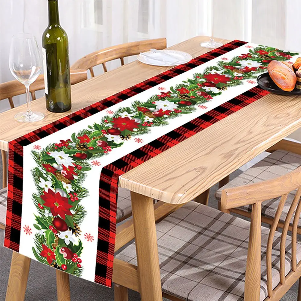 Home Tablecloth Cover Merry Christmas for Christmas Table Runner Xmas Ornament Decoration New Year Party Supplies
Home Tablecloth Cover Merry Christmas for Christmas Table Runner Xmas Ornament Decoration New Year Party Supplies